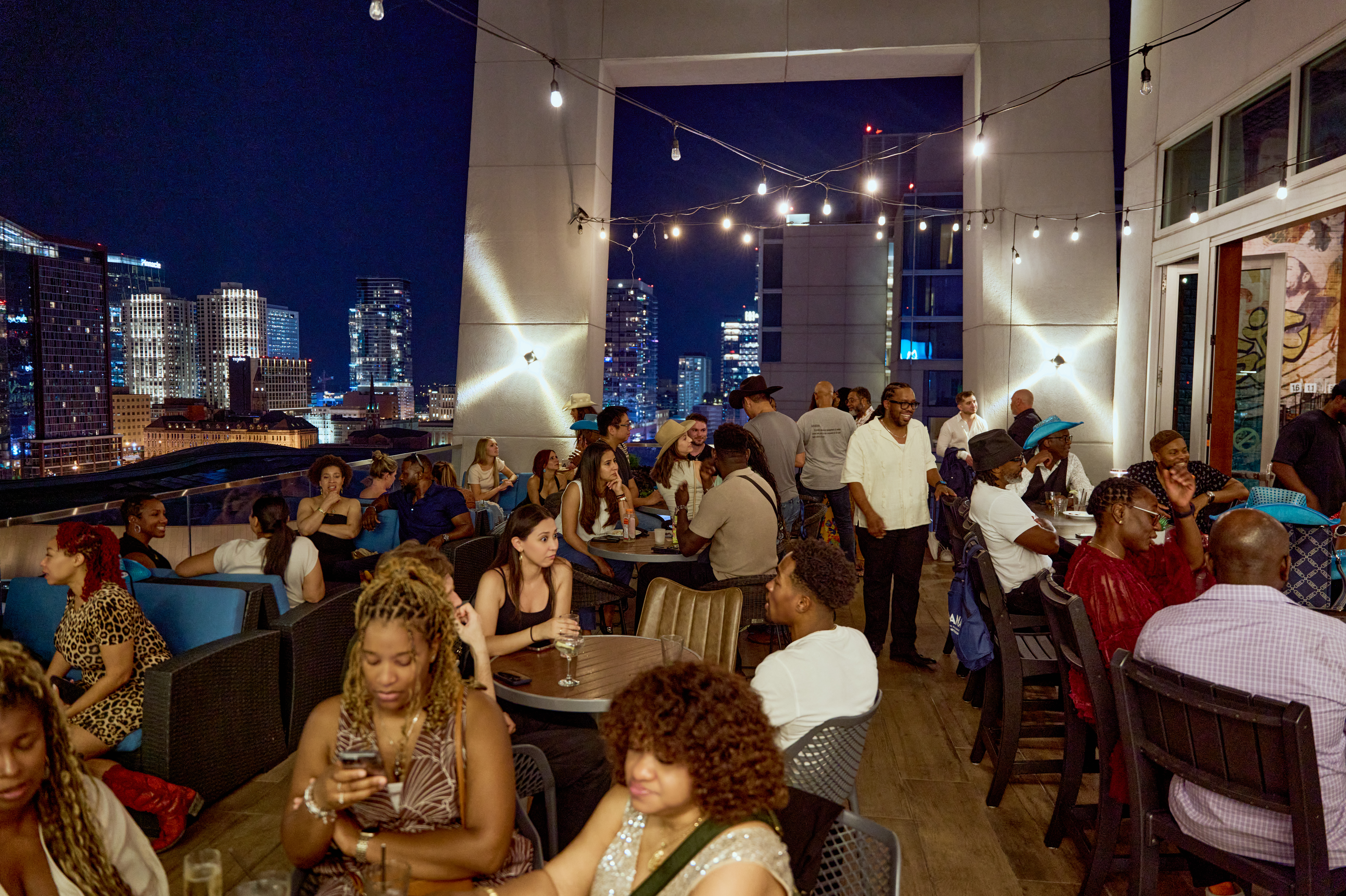 Empowered CRNA community rooftop networking event