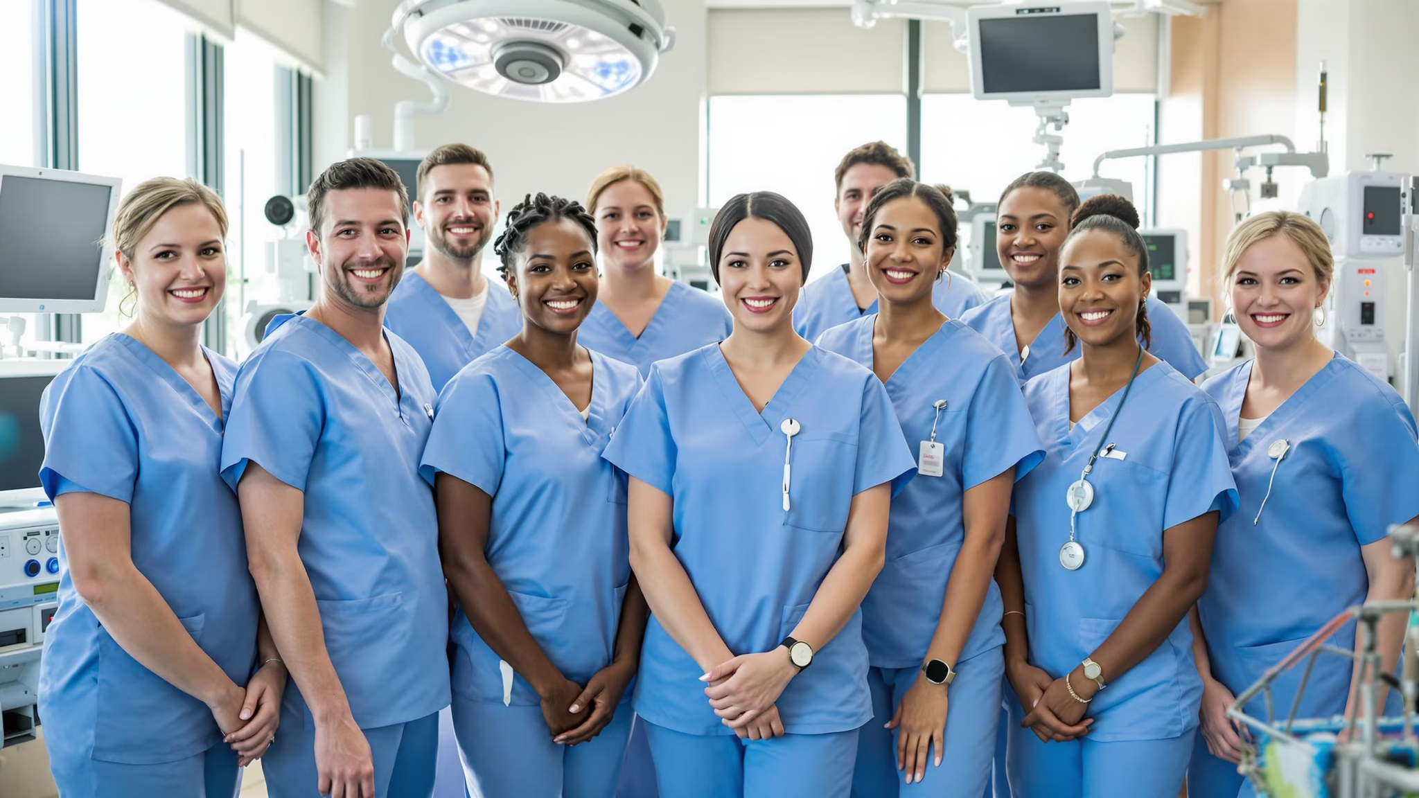 Group of CRNA healthcare professionals